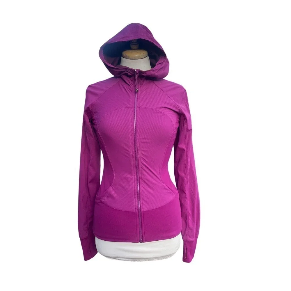 LULULEMON In Flux Jacket Regal Plum Reversible Hoodie